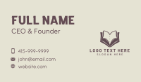 Book Publisher Letter V Business Card