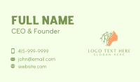 Woman Organic Beauty Business Card Design