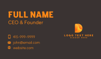 Modern Company Letter D Business Card