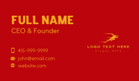 Running Human Lightning Business Card Design