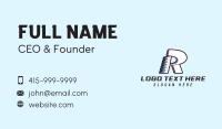 Motorsports Racing Letter R Business Card