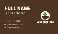 Herbal Tea Cup Leaves Business Card