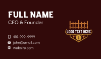 Fence Installation Services Pro Business Card Design