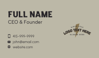 Vintage Hipster Wordmark Business Card Design