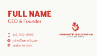Chicken Flame BBQ Grill Business Card