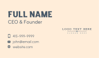 Professional Attorney Wordmark Business Card