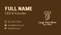 Coffee Bean Business Card example 4