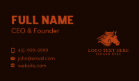 Equestrian Stallion Head Business Card