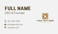 Wooden Tile Business Card example 1