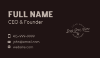 Bakeshop Emblem Wordmark Business Card