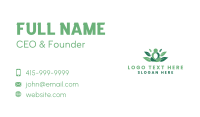Meditation Human Leaf Business Card