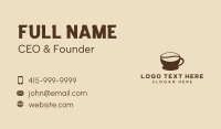 Coffee Bean Beverage  Business Card