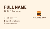 Fire Cube Box Business Card Design