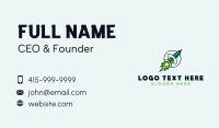 Rocket Startup Launch Business Card