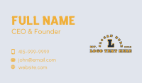 Sport League Letter Business Card Design