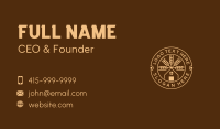 Organic Wheat Farming Business Card Design