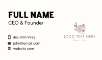 Natural Face Monoline Business Card Design