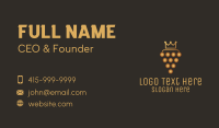 Golden Royal Grape Business Card Design