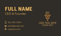 Golden Royal Grape Business Card