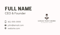 Mustache Hat Gentleman Business Card