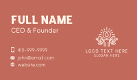 Scented Candlestick Glow Business Card Design