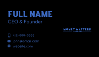 Gaming Tech Wordmark Business Card