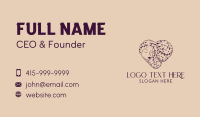 Natural Heart Beauty Spa Business Card Design