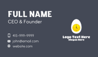 Egg Yolk Clock Business Card Design