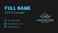 Star Fireworks Explosion Business Card