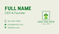 Green Arabian Structure  Business Card Design