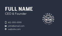 Law Firm Scale  Business Card Design