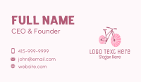 Pink Travel  Bike  Business Card Design
