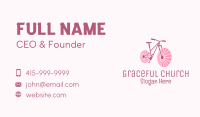 Pink Travel  Bike  Business Card