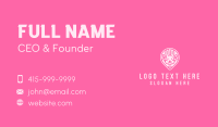Pink Bunny Location Pin Business Card Design