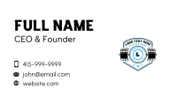 Barbell Dumbbell Gym Business Card Design