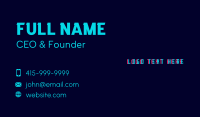 Glitch Gaming Wordmark Business Card