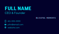 Glitch Gaming Wordmark Business Card