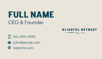 Classic Premium Agency Business Card