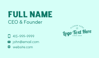 Casual Classic Wordmark Business  Business Card