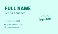 Casual Classic Wordmark Business  Business Card