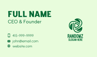 Green Leaf Spiral  Business Card