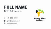 Tropical Bird Chat Bubble Business Card