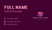 Debut Number 18 Business Card