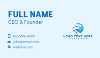 Business Sphere Letter F Business Card