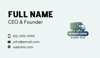 Gradient Truck Delivery Business Card Image Preview