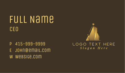 Luxury Gold Building Business Card