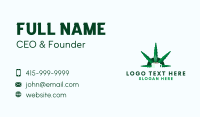 Marijuana Leaf Beverage Business Card