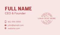 Feminine Floral Beauty Business Card