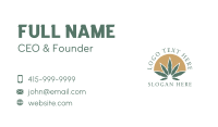 Herbal Marijuana Leaf Business Card Design