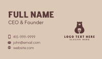 Brown Bear Hamburger Business Card